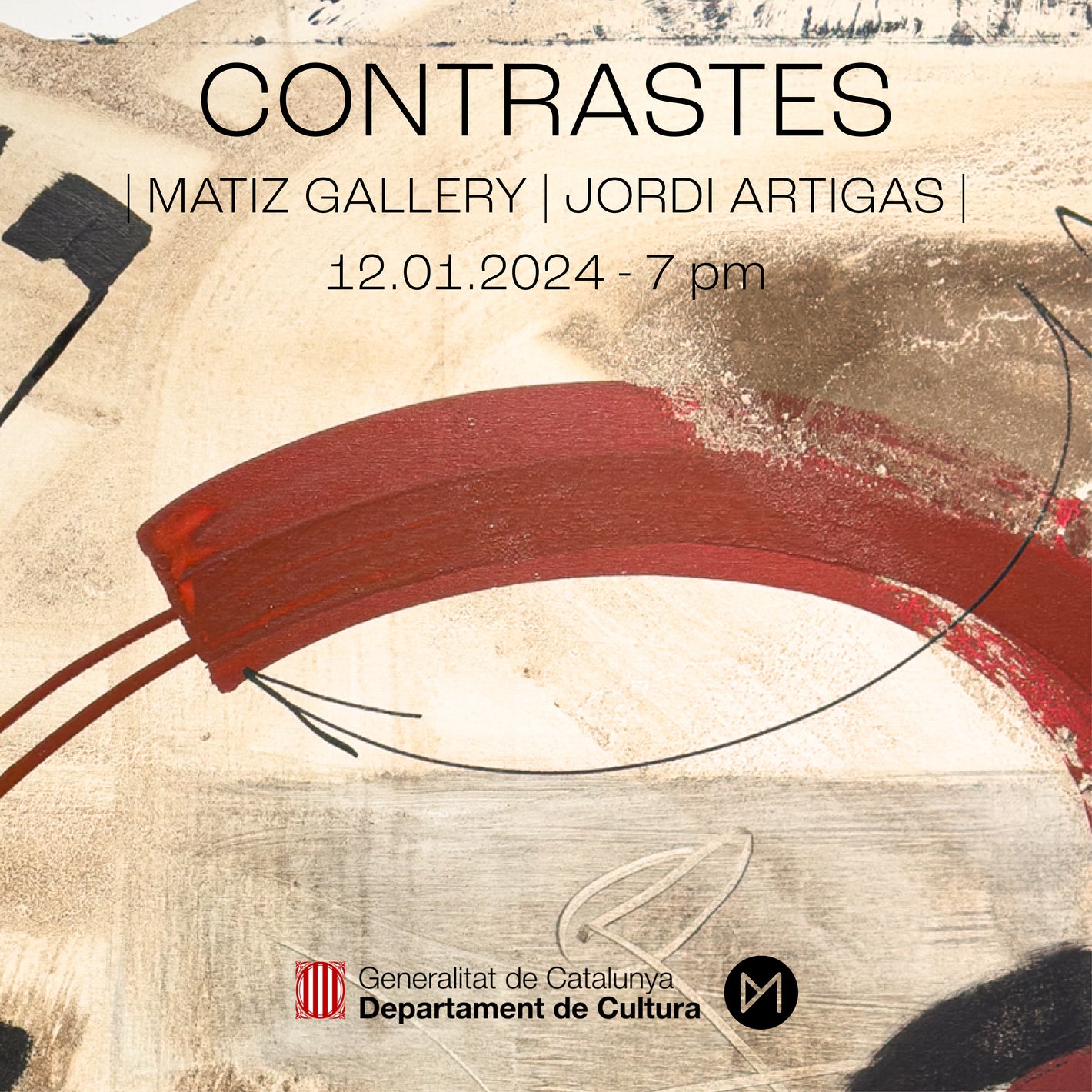 Art exhibition in matiz gallery by jordi artigas curator Juan Ramirez