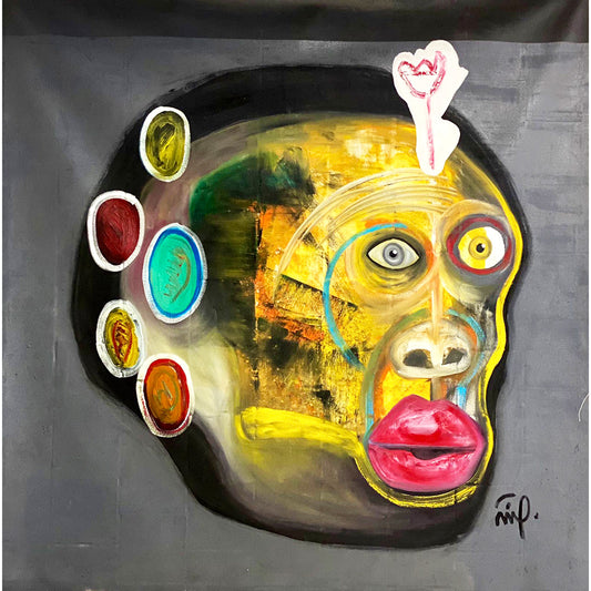 Simon Cruz Oleo sobre lienzo "Despertar" 230 x200 cm